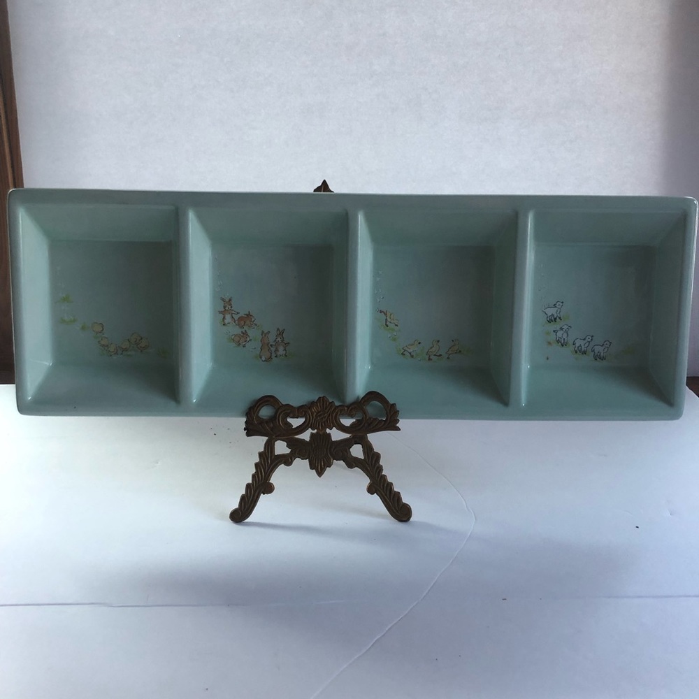 Mint green nursery Trinket plate